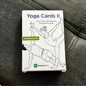 Yoga Cards II - Intermediate: Premium Visual Practice Guide by WorkoutLabs